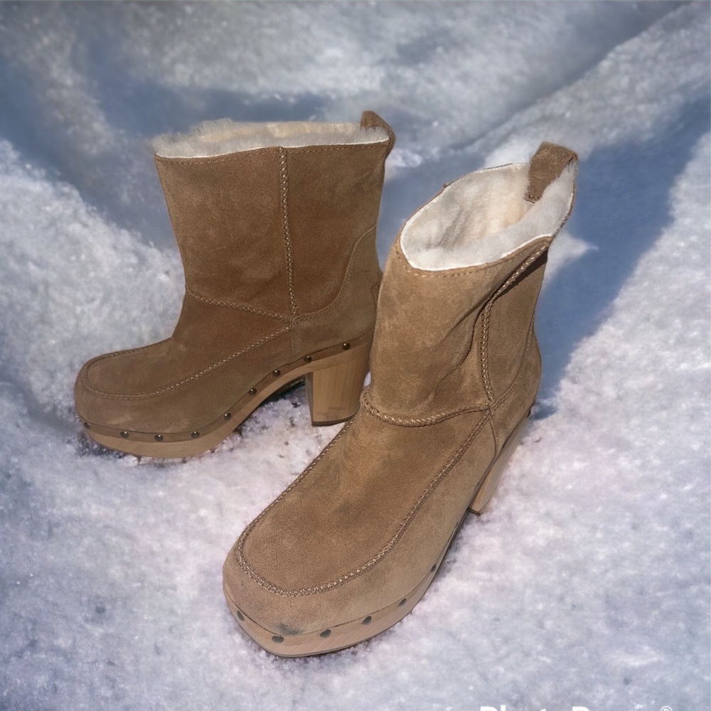 UGG High Heel Furry Boots